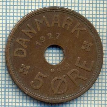 6120 MONEDA - DANEMARCA (DANMARK) - 5 ORE - ANUL 1927 -starea care se vede foto