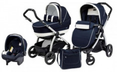 Carucior 3 in 1 Book Plus 51 Black Completo SL Luna Peg Perego foto