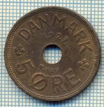 6123 MONEDA - DANEMARCA (DANMARK) - 5 ORE - ANUL 1927 -starea care se vede