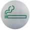 Semn indicator loc pentru fumat/fumatori (din inox), ? 16 cm