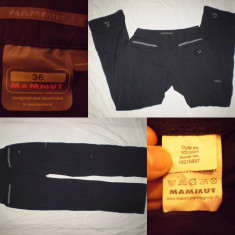 Pantaloni MAMMUT M 36 dama munte treking hiking outdoor drumetie - CU DEFECT foto