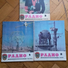 3 Reviste Radio Rusia anul 1982 ,numerele 1,2,3