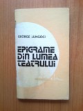 D8 George Lungoci - Epigrame din lumea teatrului, 1980