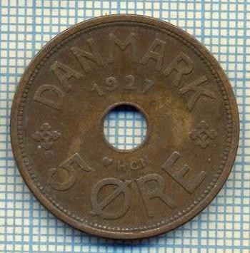6125 MONEDA - DANEMARCA (DANMARK) - 5 ORE - ANUL 1927 -starea care se vede