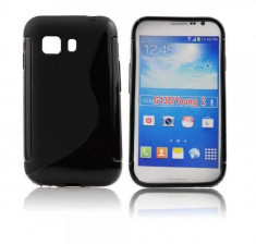 Husa Samsung Galaxy Young 2 G130 TPU S-LINE Black foto