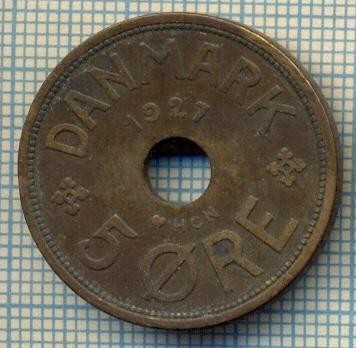 6104 MONEDA - DANEMARCA (DANMARK) - 5 ORE - ANUL 1927 -starea care se vede foto