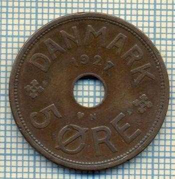 6107 MONEDA - DANEMARCA (DANMARK) - 5 ORE - ANUL 1927 -starea care se vede foto
