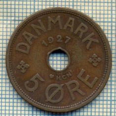 6095 MONEDA - DANEMARCA (DANMARK) - 5 ORE - ANUL 1927 -starea care se vede
