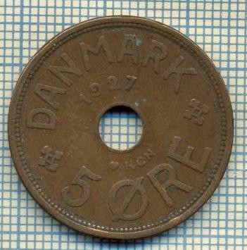 6101 MONEDA - DANEMARCA (DANMARK) - 5 ORE - ANUL 1927 -starea care se vede