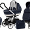 Carucior 3 in 1 Book Plus 51 Black and White Completo SL Luna Peg Perego