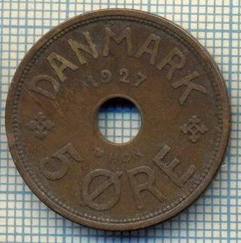 6105 MONEDA - DANEMARCA (DANMARK) - 5 ORE - ANUL 1927 -starea care se vede foto