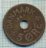 6114 MONEDA - DANEMARCA (DANMARK) - 5 ORE - ANUL 1927 -starea care se vede, Europa