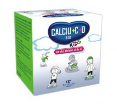 Calciu 500 + C +D3 Kids 20 dz Fiterman Pharma foto