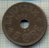 6150 MONEDA - DANEMARCA (DANMARK) - 5 ORE - ANUL 1932 -starea care se vede, Europa