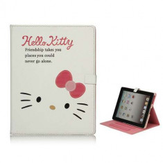 Husa iPad 3 Wi-Fi Likable Hello Kitty Din Piele Cu Stand foto
