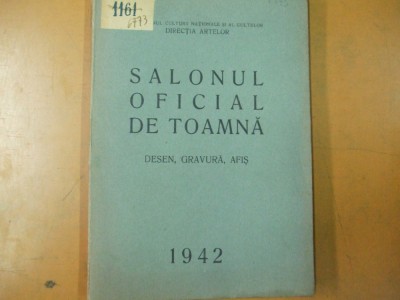 Salonul oficial 1942 desen gravura afis toamna 011 foto