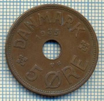 6175 MONEDA - DANEMARCA (DANMARK) - 5 ORE - ANUL 1935 -starea care se vede foto