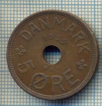 6177 MONEDA - DANEMARCA (DANMARK) - 5 ORE - ANUL 1935 -starea care se vede