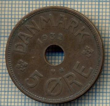 6143 MONEDA - DANEMARCA (DANMARK) - 5 ORE - ANUL 1932 -starea care se vede foto