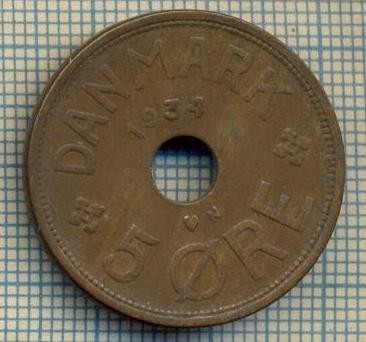 6210 MONEDA - DANEMARCA (DANMARK) - 5 ORE - ANUL 1934 -starea care se vede foto