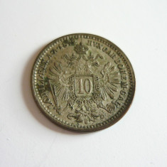 moneda 10 kreuzer 1872 argint austria franz joseph foto