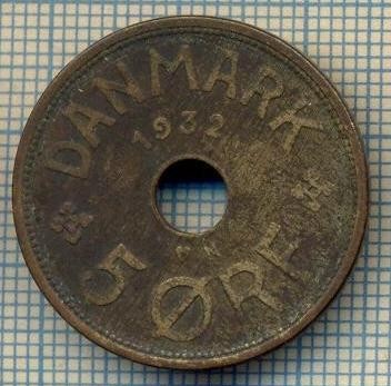 6144 MONEDA - DANEMARCA (DANMARK) - 5 ORE - ANUL 1932 -starea care se vede foto