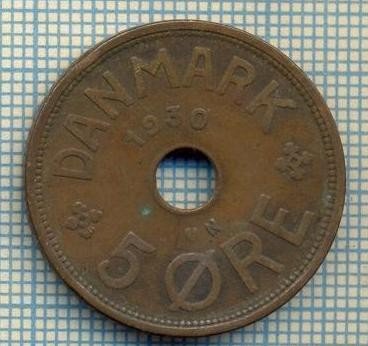 6195 MONEDA - DANEMARCA (DANMARK) - 5 ORE - ANUL 1930 -starea care se vede foto