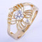 Superb inel 9k GOLD FILLED cu ZIRCON CZ . Marimea 7.5