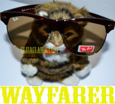 Ochelari de soare wayfarer clubmaster RAY BAN+ saculet foto