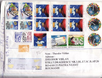 Plic circulat Franta- Romania foto