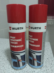 Vand spray chedere intretinere cauciuc WURTH 300 ml foto