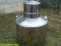 Cazan pt tuica,de Inox. Capacitate 100 de litri!!NOU foto