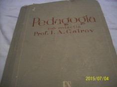 pedagogia- manual pt. instit. super. de invatamant si univ. 1950 foto