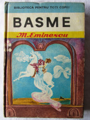 &amp;quot;BASME&amp;quot;, M. Eminescu, 1970. Ilustratii de Elena Chinschi. Editura ION CREANGA foto