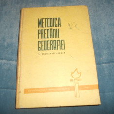PETRE BARGAOANU - METODICA PREDARII GEOGRAFIEI IN SCOALA GENERALA 1966