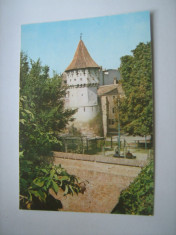 Carte postala / Sibiu, Turnul dulgherilor (anii 80) foto