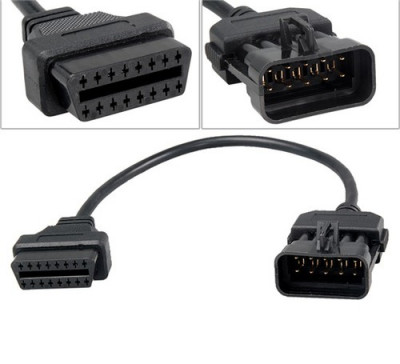 Cablu adaptor 10 Pin la 16 Pin OBD2 pentru Opel foto