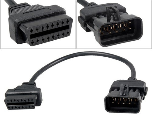 Cablu adaptor 10 Pin la 16 Pin OBD2 pentru Opel