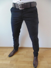 PANTALONI SLIM FIT ZARA MAN BARBATI B 38 + CADOU CRAVATA SLIM FIT!! foto