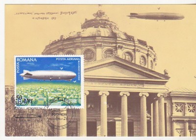 bnk fil Maxima - Zborul aeropostal al zeppelinului - Zbor Bucuresti Sibiu 1979 foto