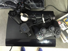 PLAYSTATION 3 PS3 SLIM 500 GB 2 JOYSTICK URI - 1 MOTION - WEBCAM - 4 JOCURI foto