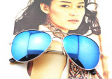 Ochelari de Soare Unisex Aviator Oglinda Mirror UV Protection Reducere Sezon, Barbati, Protectie UV 100%, Carrera