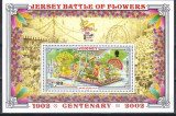 JERSEY 2002, Aniversari - 100 de ani batalia cu flori, serie neuzata, MNH