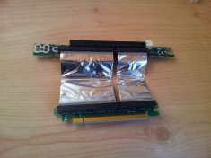 Riser card Ably PCI Express x16 PCIe flexible 1U 2U 7cm GH-PELX16-C7-EF foto