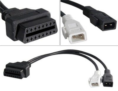 Cablu adaptor 2x2 Pin la 16 Pin OBD2 pentru VW Audi foto