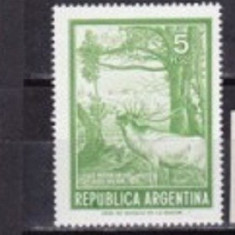 ARGENTINA 1974 – CERB IN PADURE, timbru nestampilat, R3