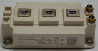Tranzistor modul IGBT SEMIKRON SKM200GB128 DR, SKM200GB128DR 1200V, 220A foto