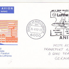 bnk fil Aerofilatelie - carti postale circulate - Luftpost 1992