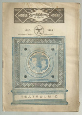 PROGRAM TEATRU MIC BUCURESTI 1923-1924 foto