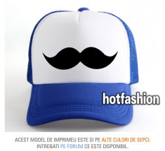 SAPCA, SEPCI TRUCKER, cu plasa, snapback - MOUSTACHE - e x c l u s i v ! foto